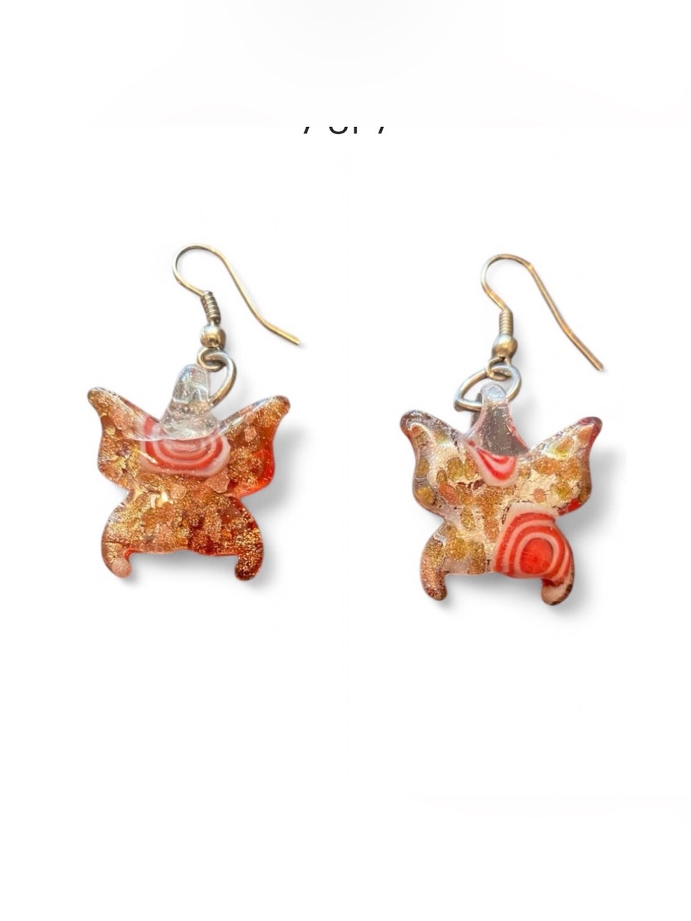 Elegant‎ Glass Butterfly Earrings